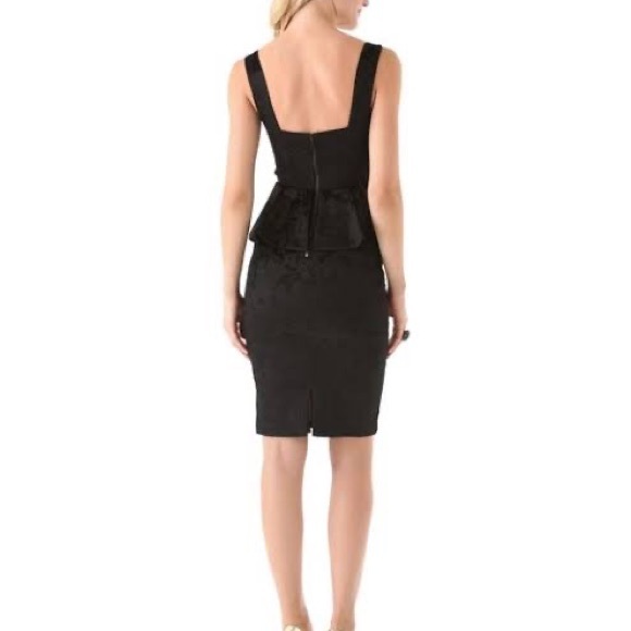 Alice + Olivia - Black Peplum Dress - Picture 5 of 11